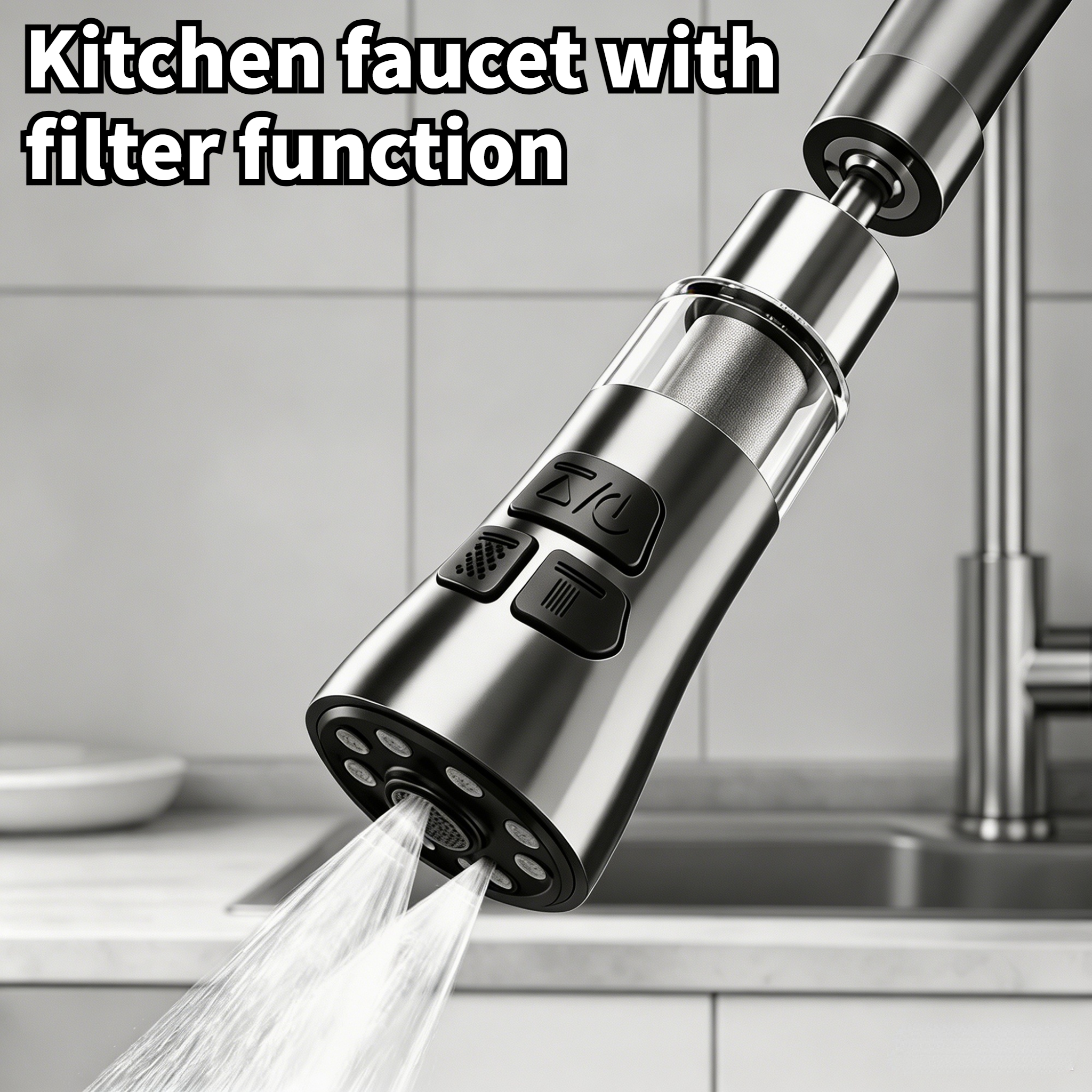 Home Bar Sink - Kitchen Faucet Extender With Filter Function