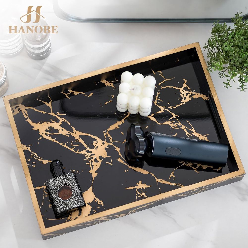 Decorative Serving Tray Black  - đánh giá và giá Home Bar And Counter