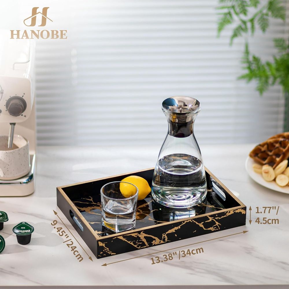 Decorative Serving Tray Black  - đánh giá và giá Home Bar And Counter