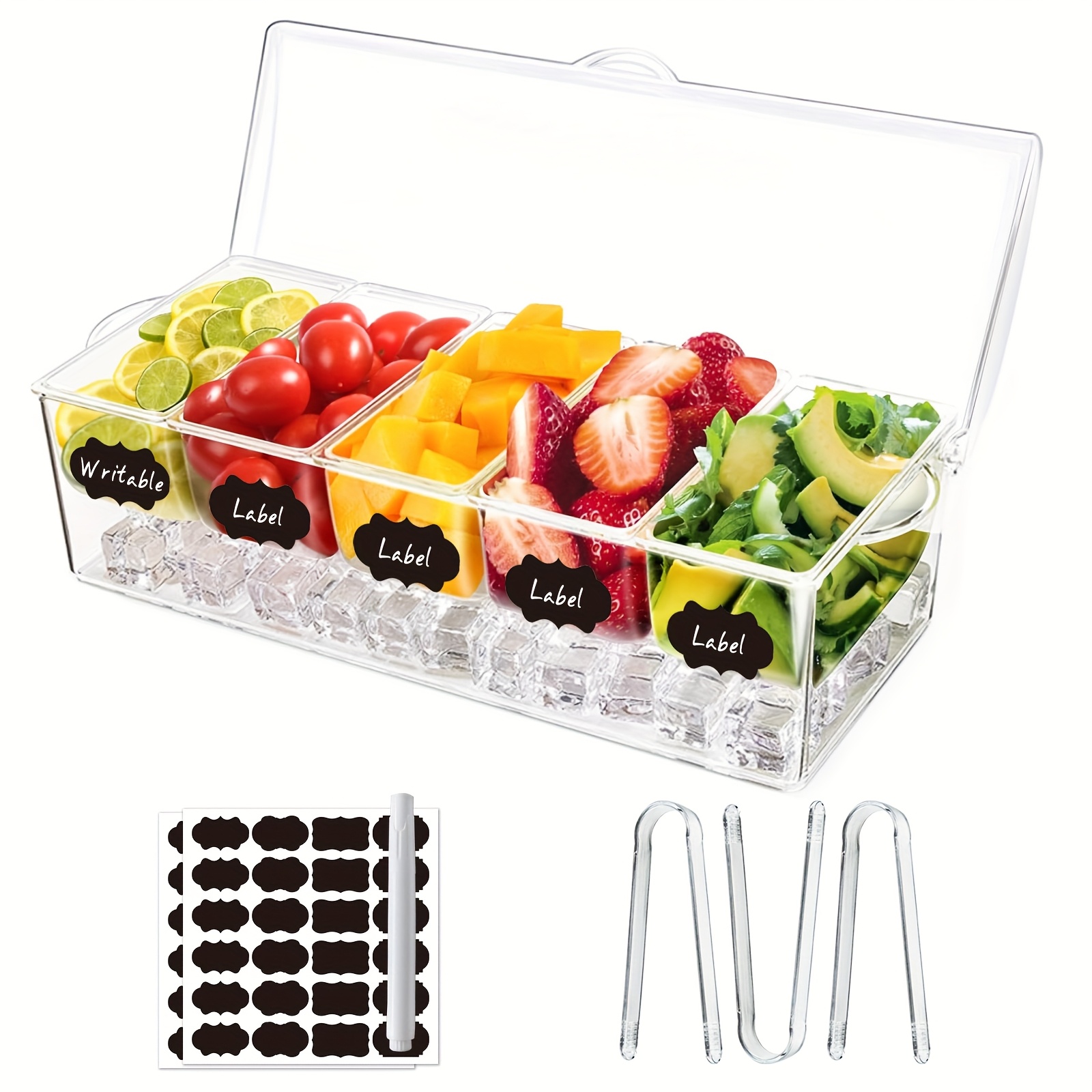 Bar Serving Tray Set with Ice  - đánh giá và giá Garnish Tray Set