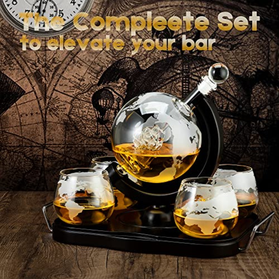 Whiskey Decanter Globe Set Gif - đánh giá và giá Decanter Globe Set