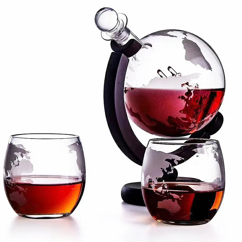 Whiskey Glass Set Crystal Glob - đánh giá và giá Decanter Globe Set
