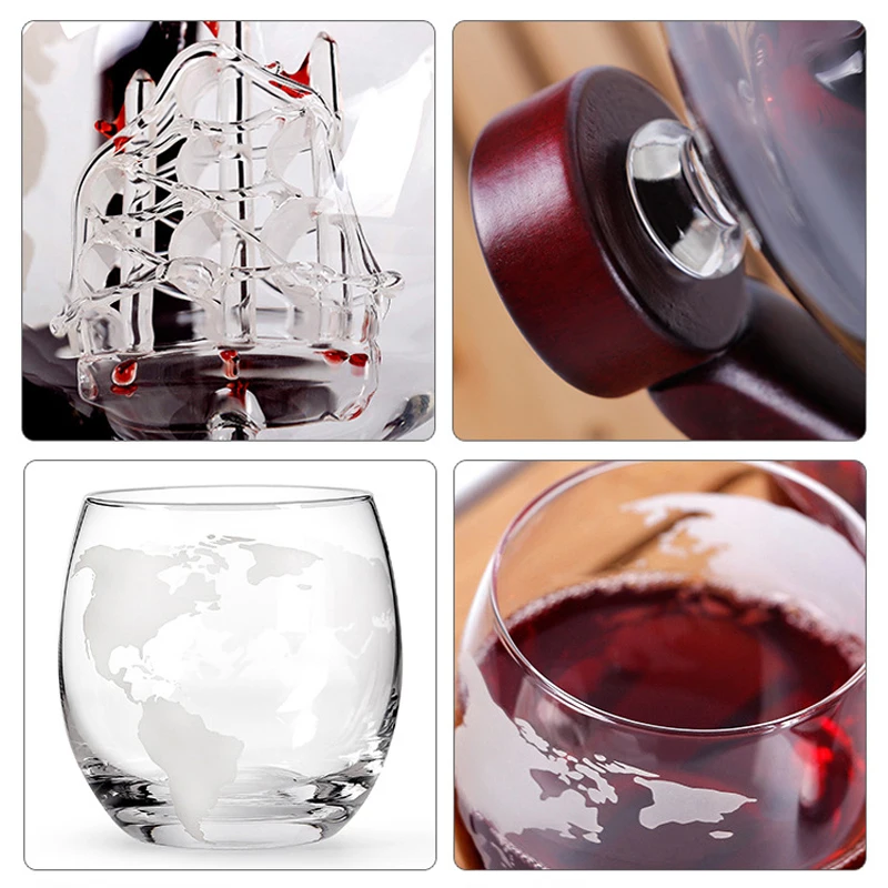 Whiskey Glass Set Crystal Glob - đánh giá và giá Decanter Globe Set