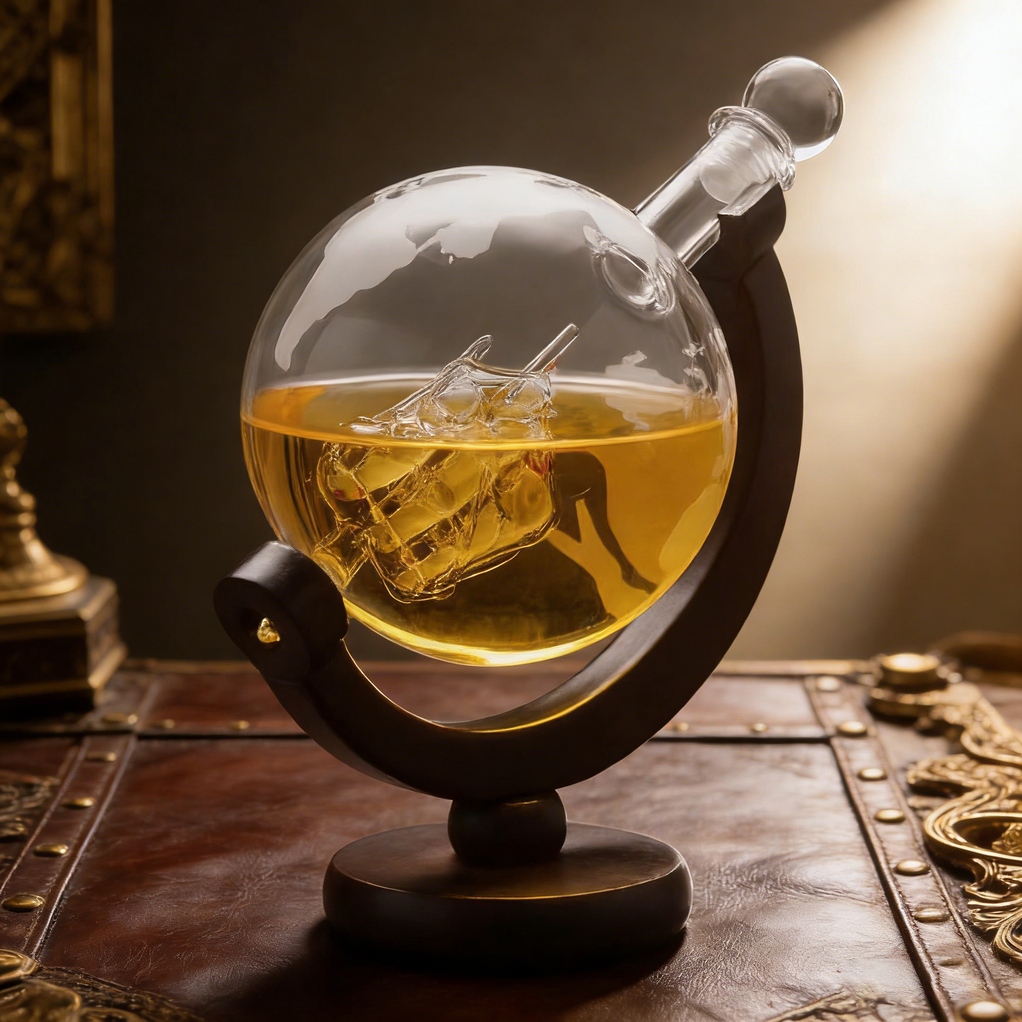 Whiskey Decanter Globe Set 2 B - đánh giá và giá Decanter Globe Set