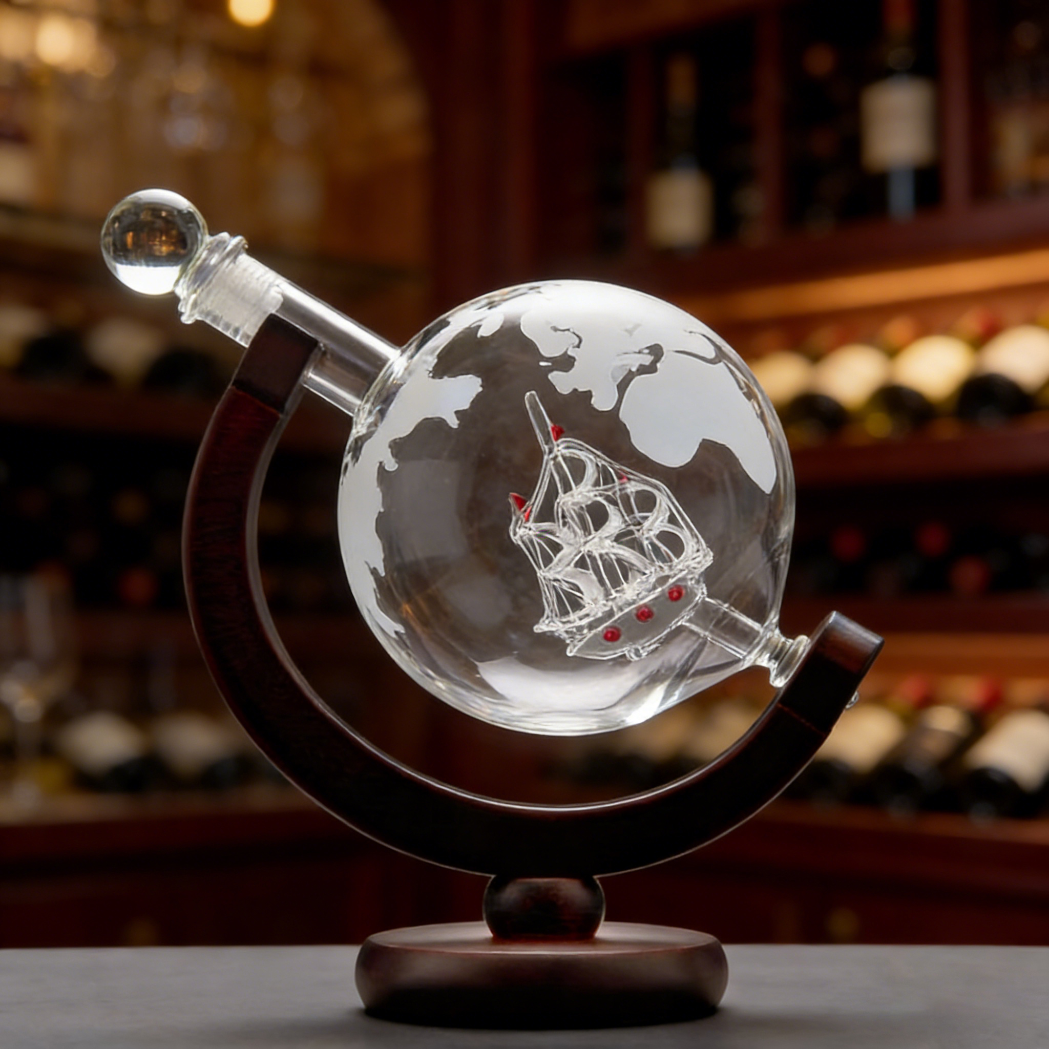 Whiskey Decanter Globe Set 2 B - đánh giá và giá Decanter Globe Set