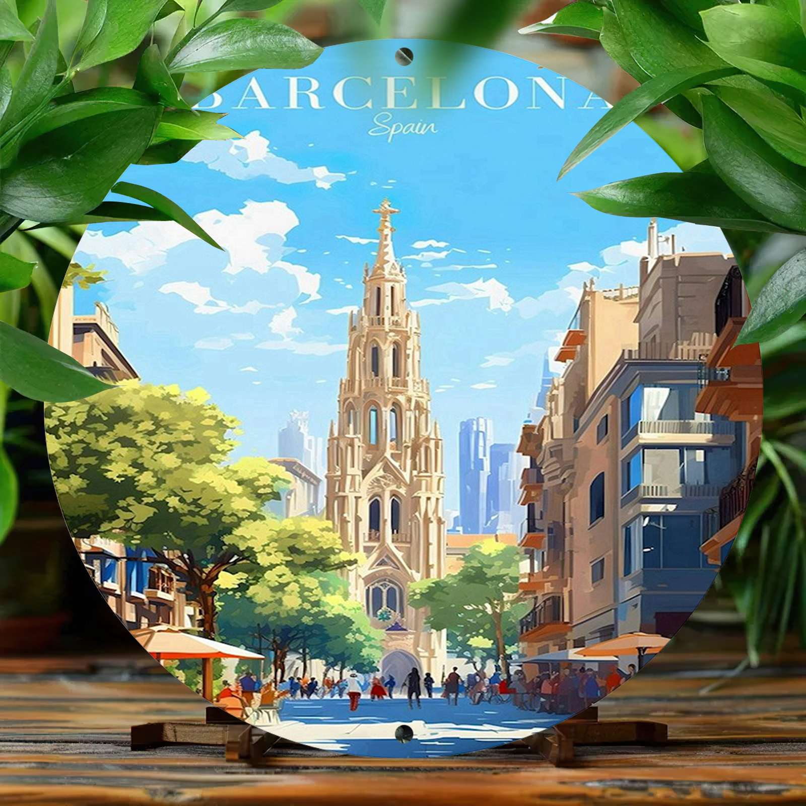 Barcelona Spain Scenic Illustr - đánh giá và giá Home Barcelona