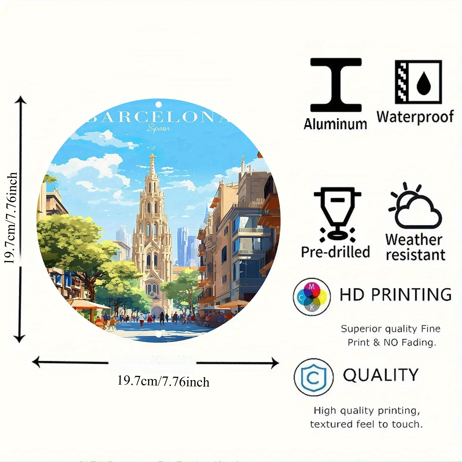 Barcelona Spain Scenic Illustr - đánh giá và giá Home Barcelona