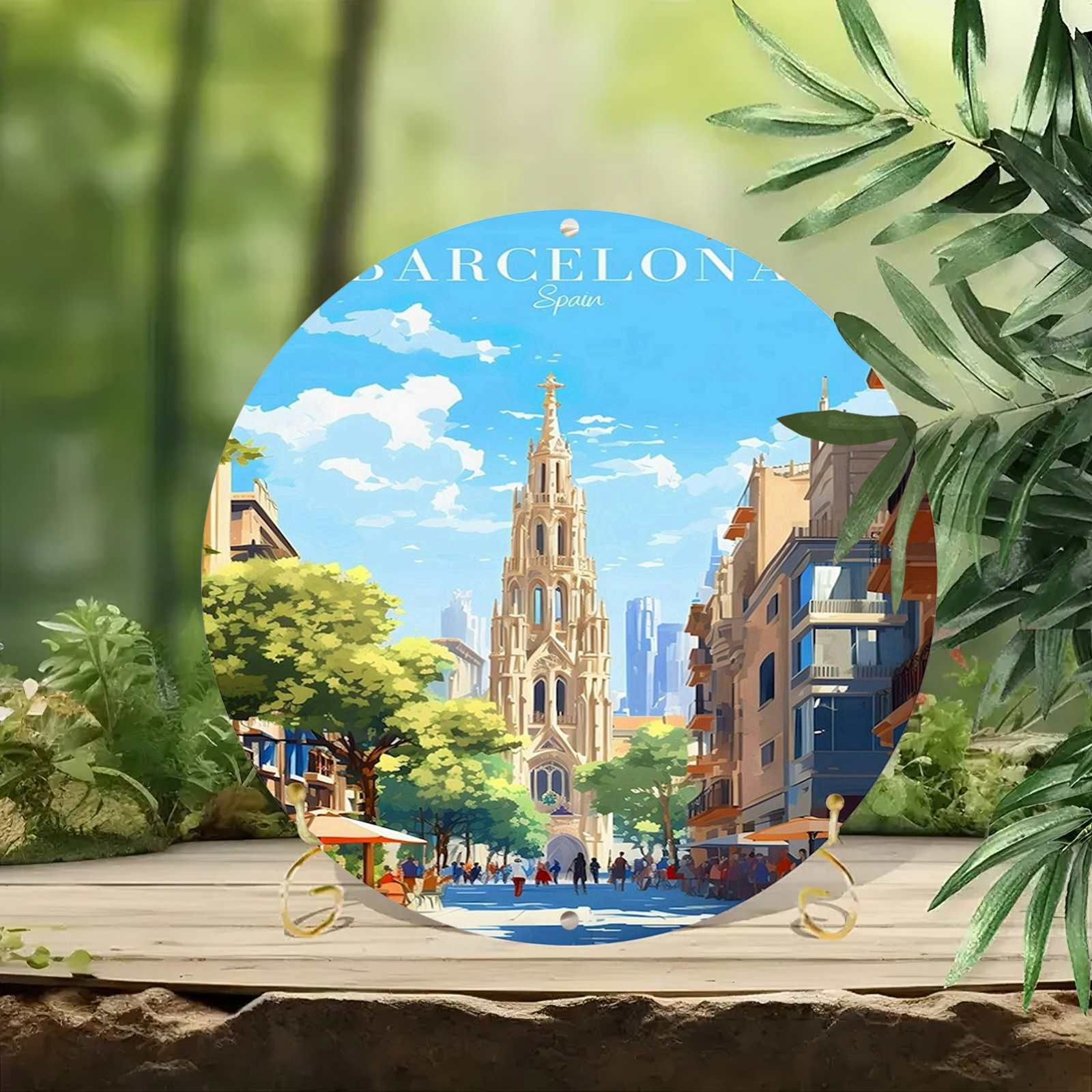 Barcelona Spain Scenic Illustr - đánh giá và giá Home Barcelona
