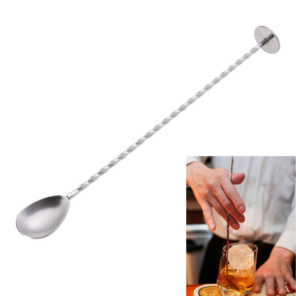 Professional 304 Stainless Ste - đánh giá và giá Bar Spoon Twisted