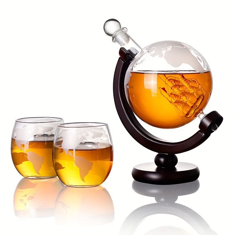 2025 Newest 3PC Glass Globe De - đánh giá và giá Decanter Globe Set