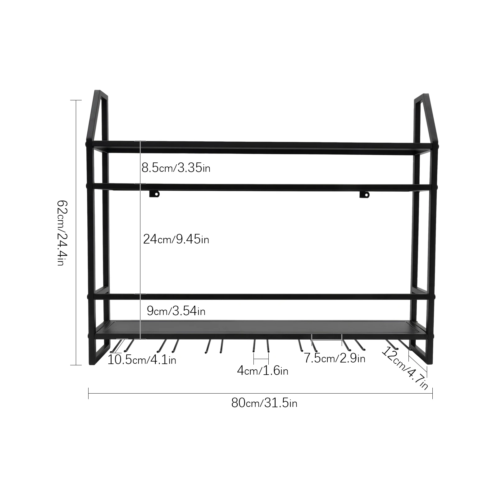 Bar Wine Shelf Wall-Mounted Bo - đánh giá và giá Home Bar Shelves