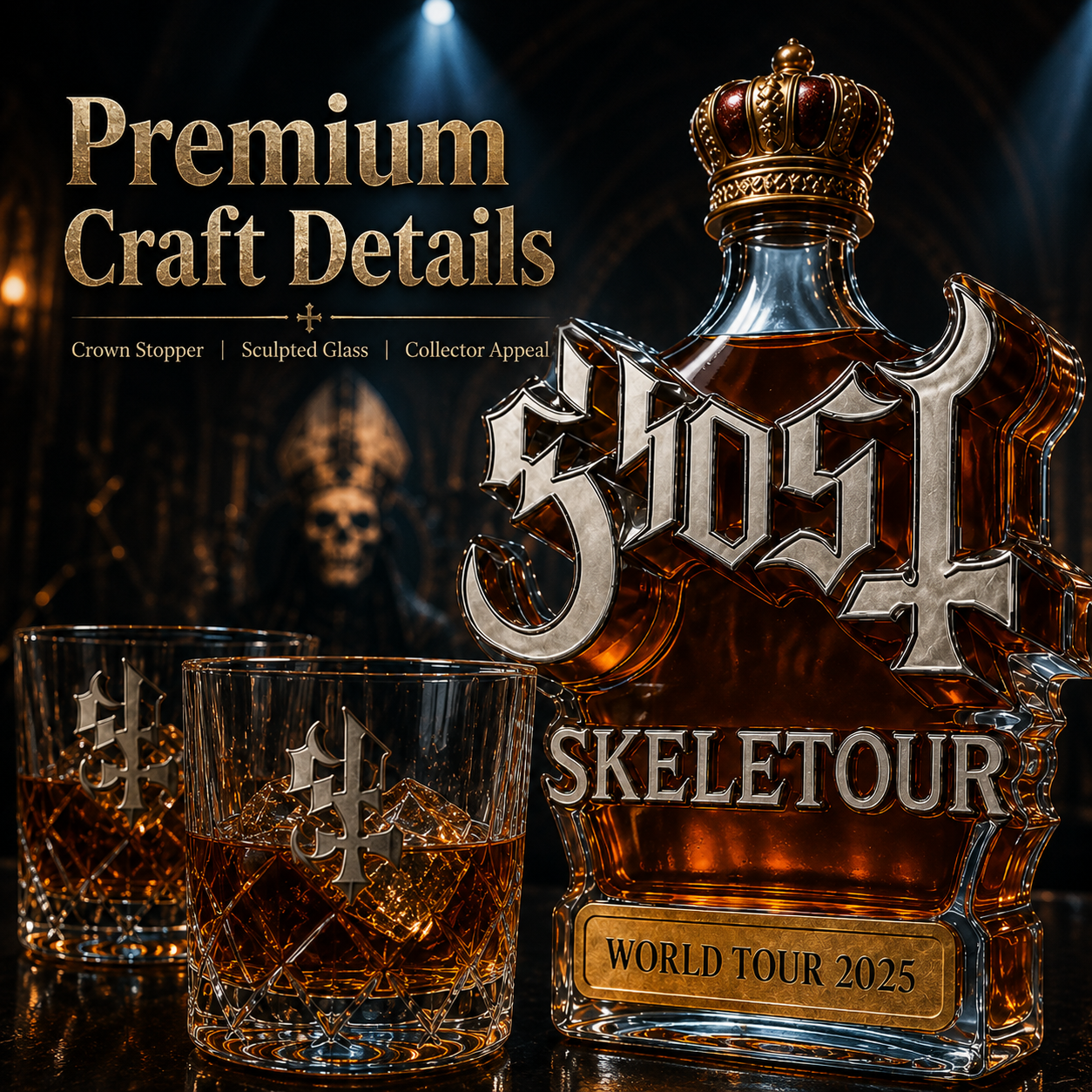 Ghost Skeletour World Tour 202 - đánh giá và giá Decanter Globe Set