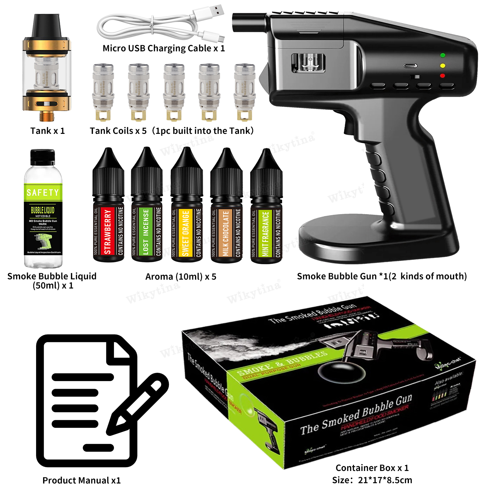 USB Rechargeable Cocktail Smok - đánh giá và giá Smoking Gun Kit