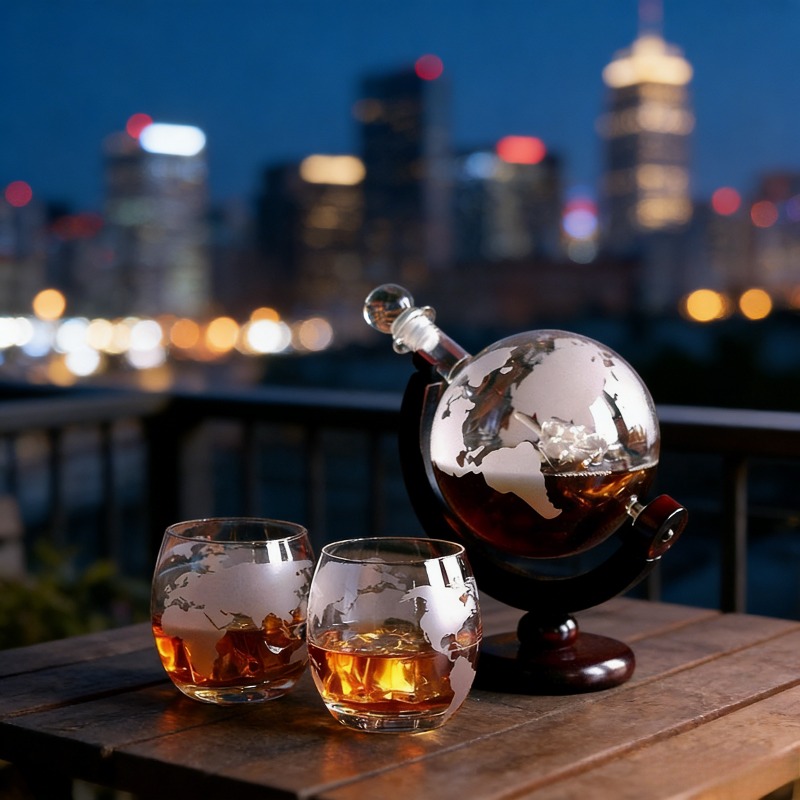 Creative Globe Decanter Set wi - đánh giá và giá Decanter Globe Set