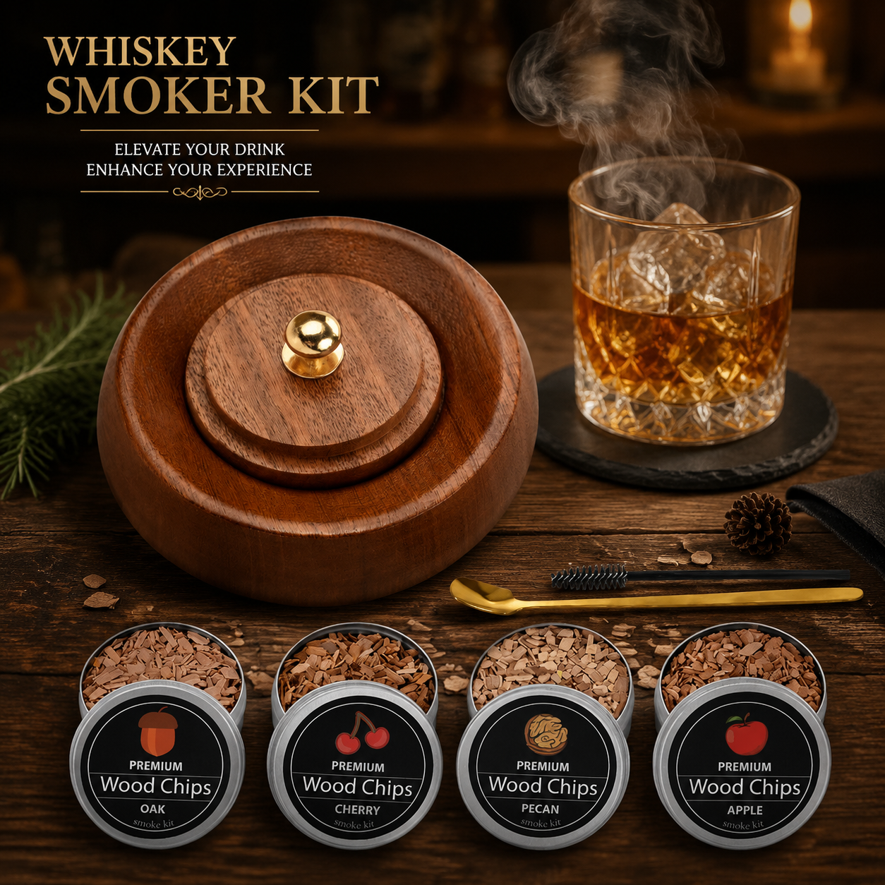 Whiskey Smoker Kit Cocktail Sm - đánh giá và giá Smoking Gun Kit