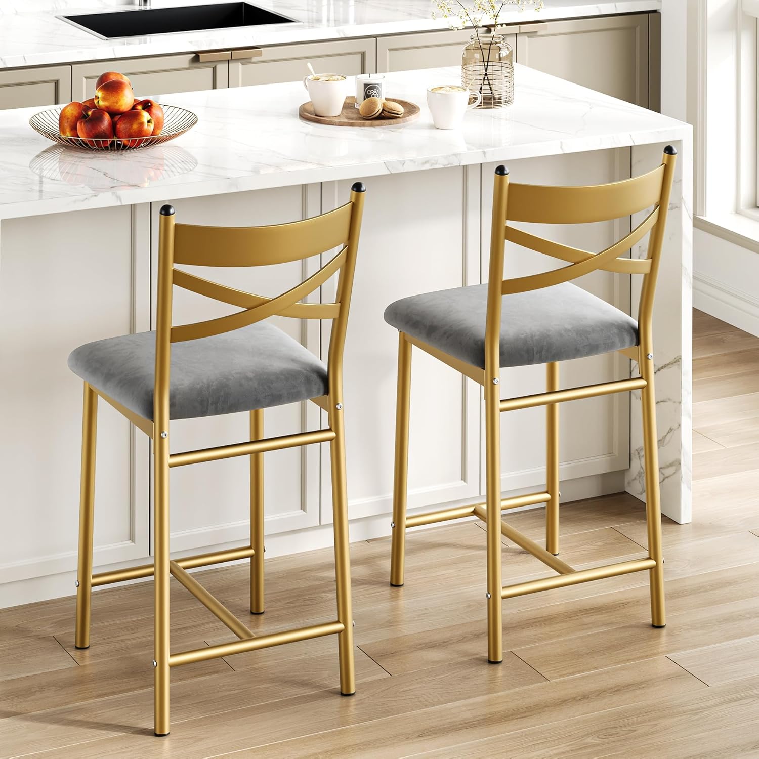 26 Inch Bar Stools Set Of 2, C - đánh giá và giá Home Bar Stools