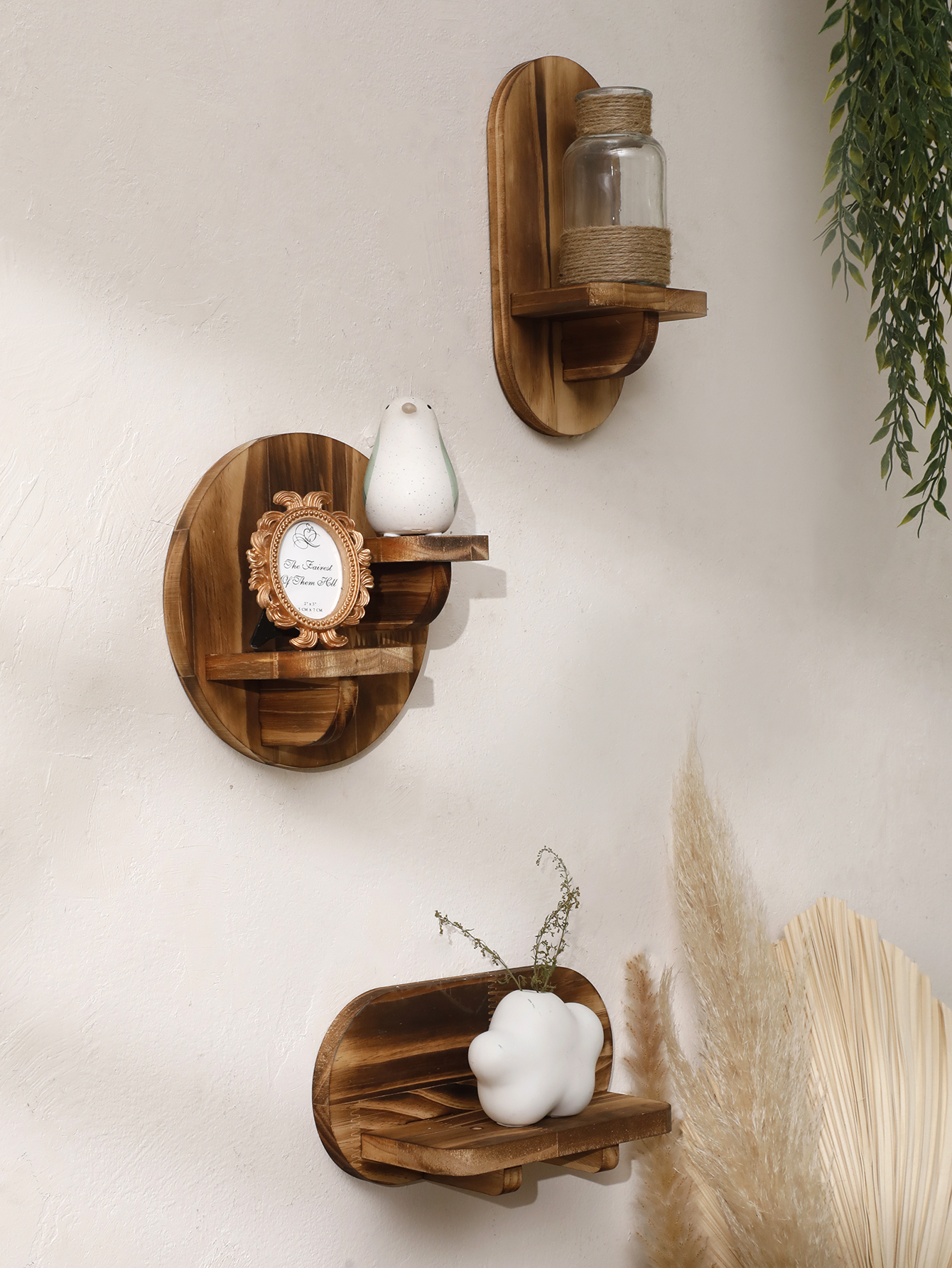 1/2-tier Wooden Shelves Oval C - đánh giá và giá Home Bar Shelves