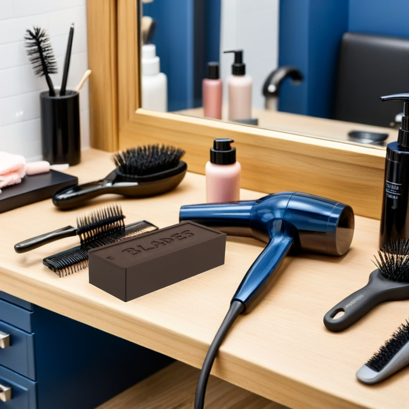 Plastic Brown Blade Storage Do - đánh giá và giá Home Barber
