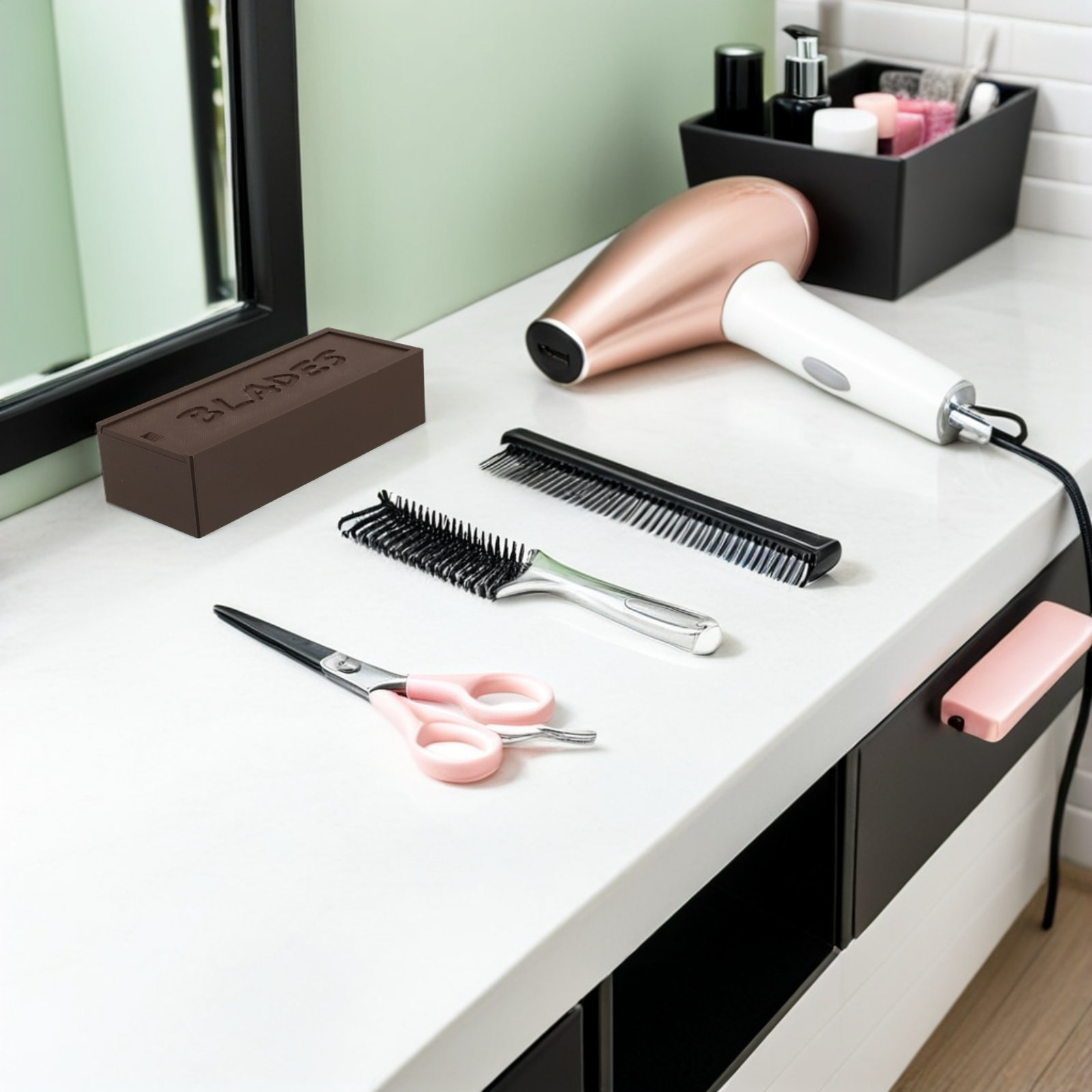 Plastic Brown Blade Storage Do - đánh giá và giá Home Barber