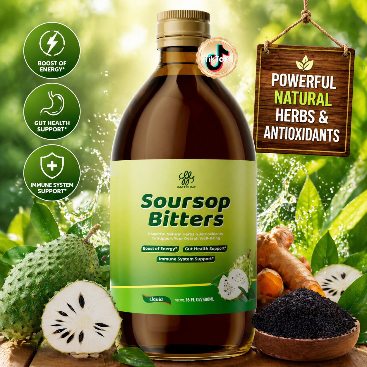 Soursop Bitters Liquid 500ML,  - đánh giá và giá Bitters Bottle Set
