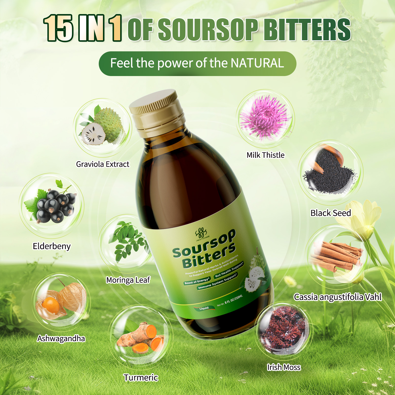 Soursop Bitters Liquid 500ML,  - đánh giá và giá Bitters Bottle Set