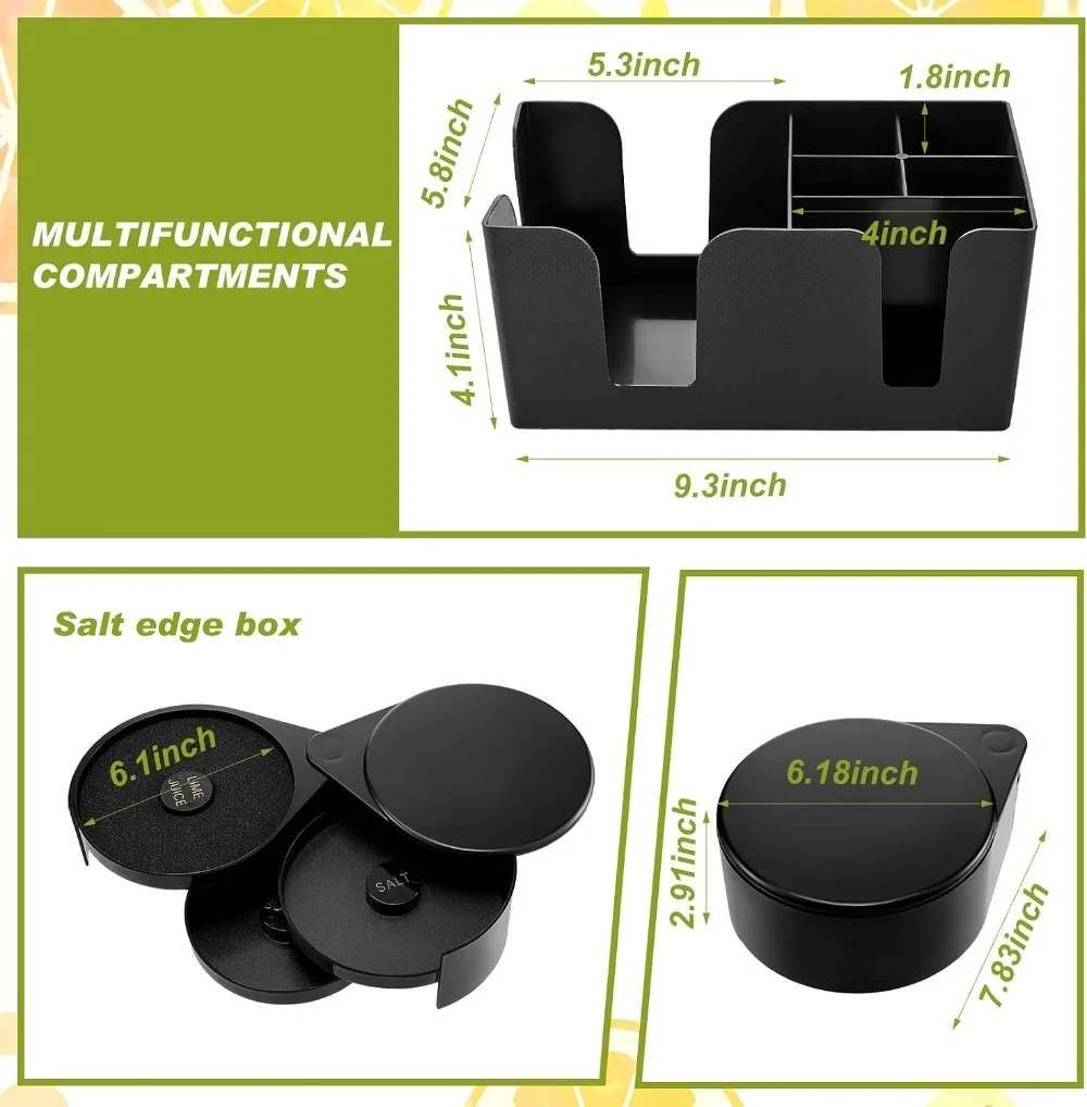 6-Compartment Garnish Tray wit - đánh giá và giá Garnish Tray Set