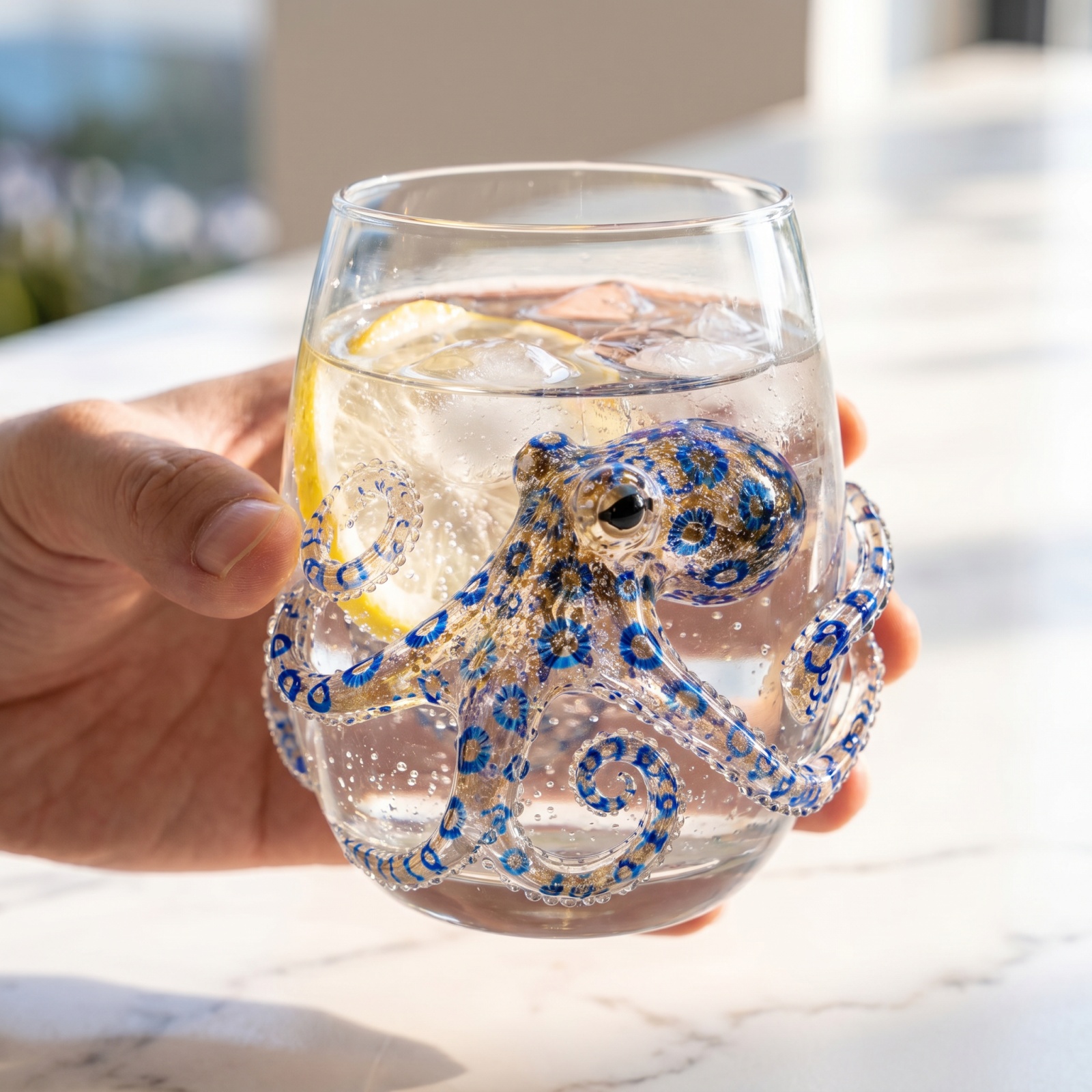 Artisanal Blue Ringed Octopus  - đánh giá và giá Home Bar Shelf