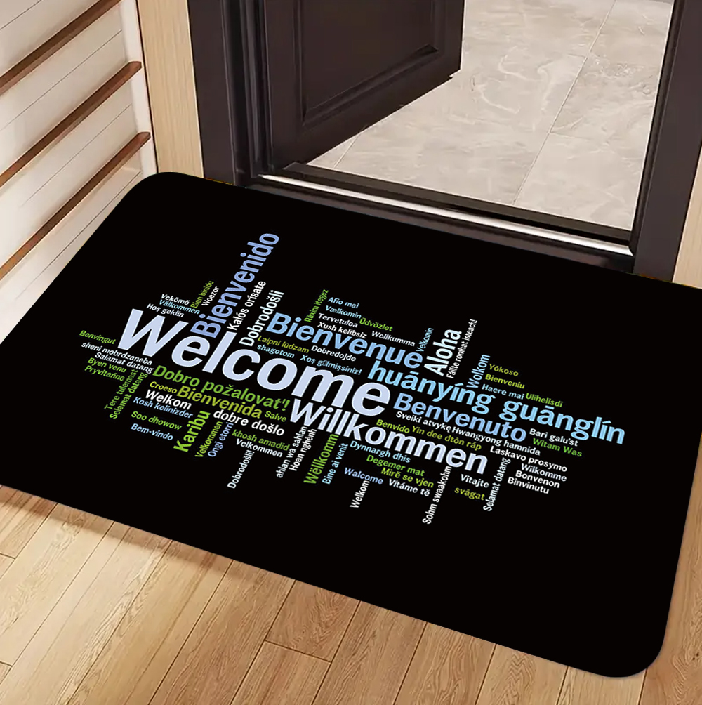 Welcome & Friends Theme Carpet - đánh giá và giá Home Bar Word